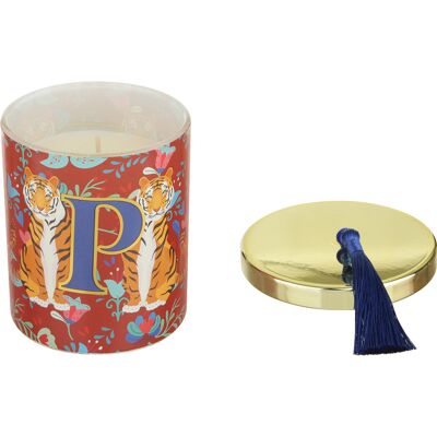 KASANOVA Candela profumata lettera P Royal Garden KASANOVA Candela profumata lettera P Royal Garden