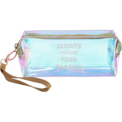 altri brand Beauty case astuccio iridescente scritta Passion altri brand Beauty case astuccio iridescente scritta Passion