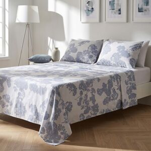 altri brand Completo letto matrimoniale in cotone blu Paradise altri brand Completo letto matrimoniale in cotone blu Paradise