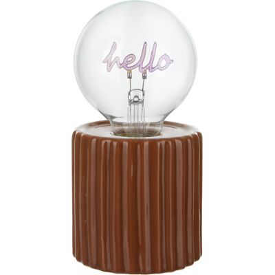 altri brand Lampadina decorativa natalizia Hello led ricaricabile altri brand Lampadina decorativa natalizia Hello led ricaricabile