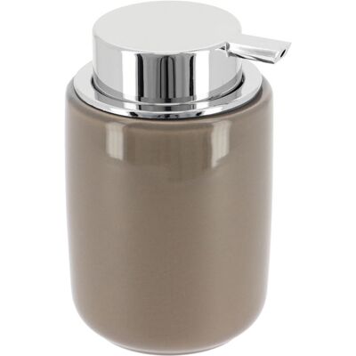 Dispenser sapone in dolomite Tendance - Rotondo, Pompa cromata, 235ml Dispenser sapone in dolomite Tendance - Rotondo, Pompa cromata, 235ml