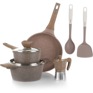 Altri Brand Set di pentole antiaderenti 8 pezzi - Kit di Cucina Altri Brand Set di pentole antiaderenti 8 pezzi - Kit di Cucina