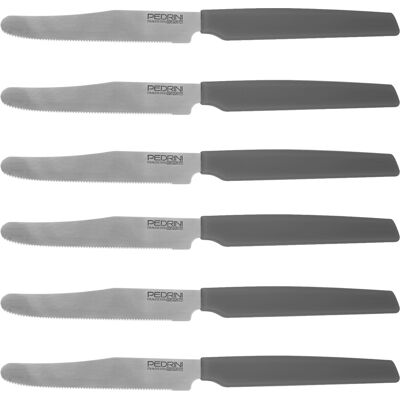 Pedrini Set 6 coltelli antracite Active Pedrini Set 6 coltelli antracite Active