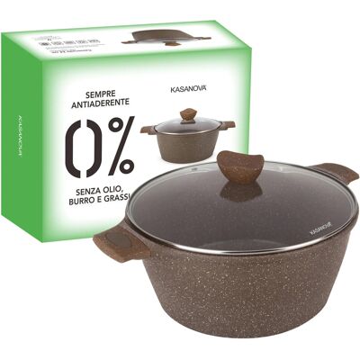 Kasanova Casseruola 28cm Antiaderente - Per Tutti i Piani Kasanova Casseruola 28cm Antiaderente - Per Tutti i Piani