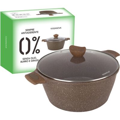 Kasanova - Casseruola 32 cm - Antiaderente - 0 grassi - Saucepan Kasanova - Casseruola 32 cm - Antiaderente - 0 grassi - Saucepan