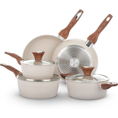 altri brand New Ceramic - Set di Pentole in Ceramica da 8 Pezzi altri brand New Ceramic - Set di Pentole in Ceramica da 8 Pezzi