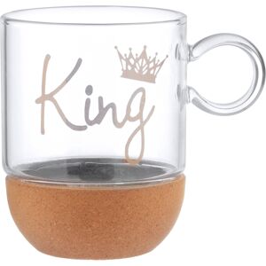 Tazza Mug King 270 ml in vetro borosilicato con base in sughero - Tazza Tazza Mug King 270 ml in vetro borosilicato con base in sughero - Tazza