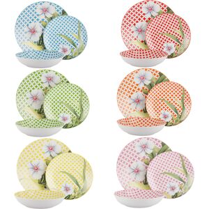 KASANOVA Servizio 18 piatti Geoflora KASANOVA Servizio 18 piatti Geoflora