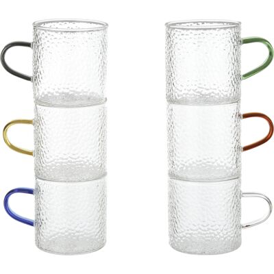 altri brand Set 6 tazzine caffè in vetro Frosty Lumina altri brand Set 6 tazzine caffè in vetro Frosty Lumina