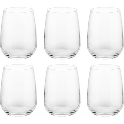 Kasanova Set di 6 Bicchieri Acqua e Vino - Vetro Kasanova Set di 6 Bicchieri Acqua e Vino - Vetro