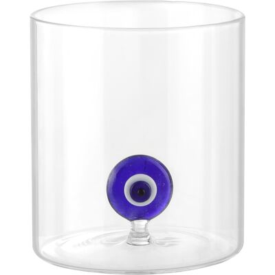 KASANOVA Bicchiere in vetro borosilicato 350 ml occhio greco KASANOVA Bicchiere in vetro borosilicato 350 ml occhio greco