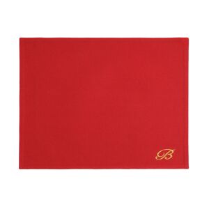 Kasanova Tovaglietta rossa con lettera B in cotone, 45x35 cm