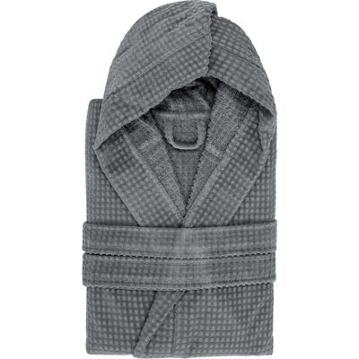 KASANOVA Accappatoio grigio Wellness in cotone KASANOVA Accappatoio grigio Wellness in cotone
