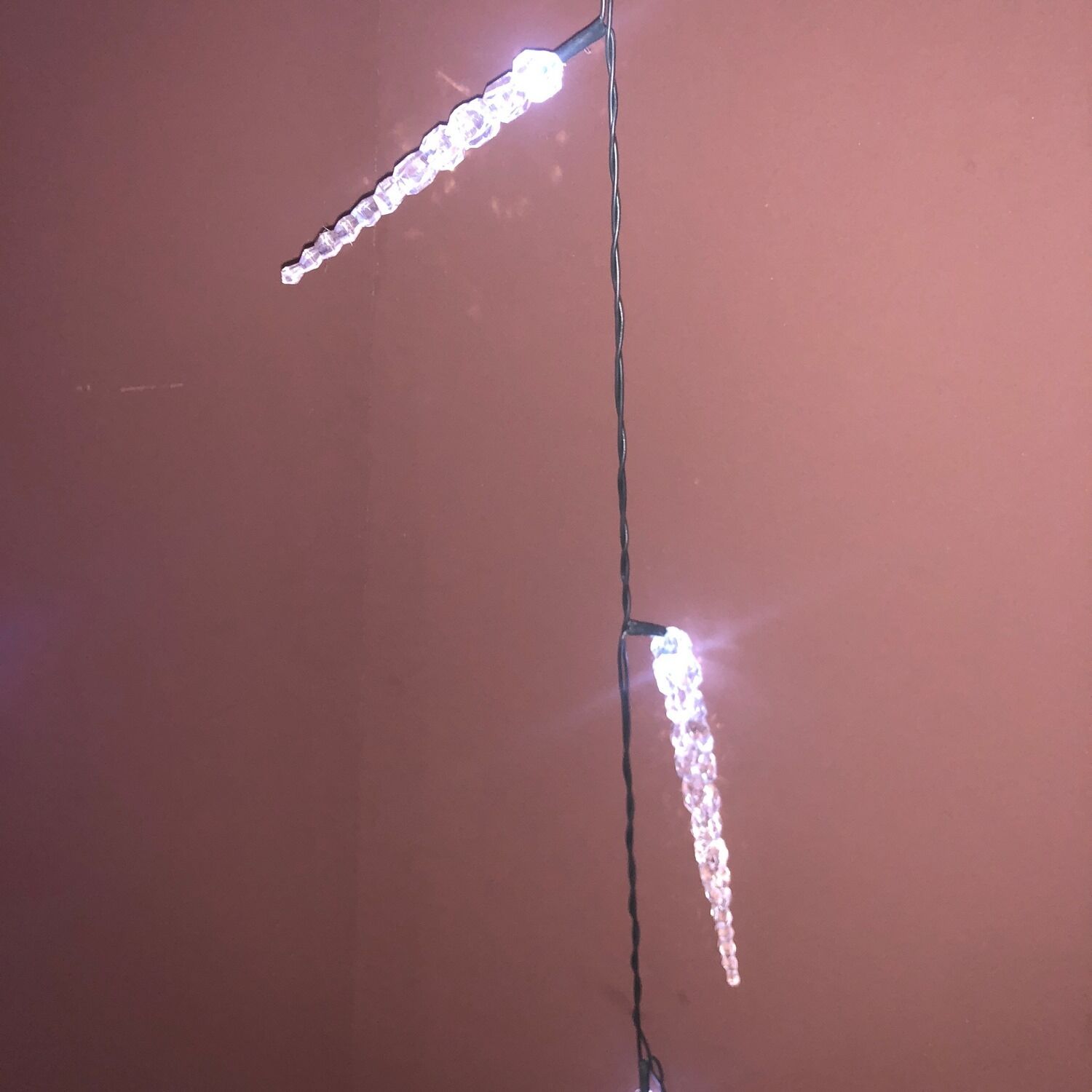 Luci Da Esterno Catena 40 Ghiaccioli LED bianco freddo, 8 metri, luce fissa