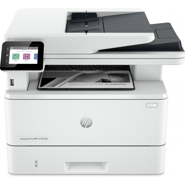 hp multifunzione  business laser pro lj-4102fdwe a4 40ppm 250ff fax dadf single pas stampanti - plotter - multifunzioni informatica