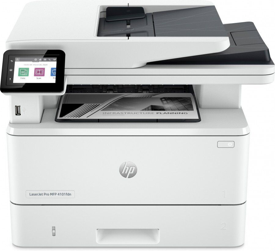 hp multifunzione  business laser pro lj-4102fdwe a4 40ppm 250ff fax dadf single pas stampanti - plotter - multifunzioni informatica