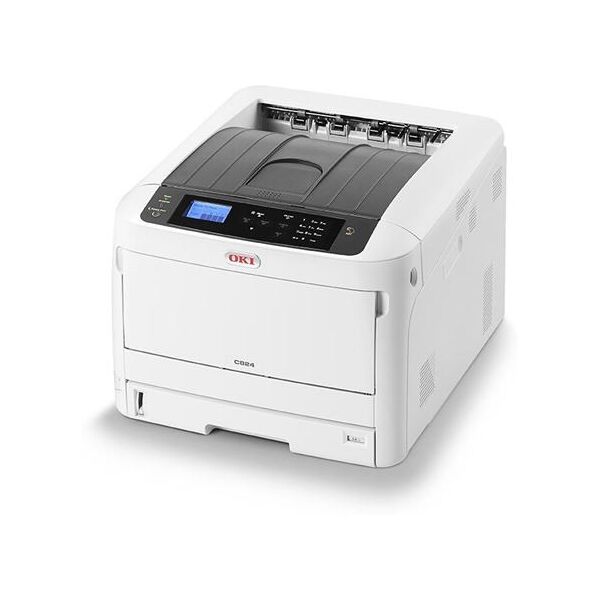 oki c824dn stampante a colori digital led in formato a3/a4, 26ppm a colori/bn stampanti - plotter - multifunzioni informatica