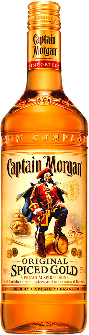 Captain Morgan Original Spiced Gold Rum Captain Morgan 1 ℓ