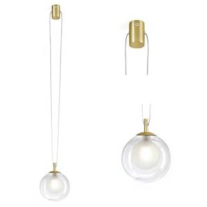 Miloox lampada a sospensione 1 luce in vetro trasparente aladino ART.1744.139