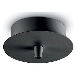 Ideallux rosone standard 1 luce nero