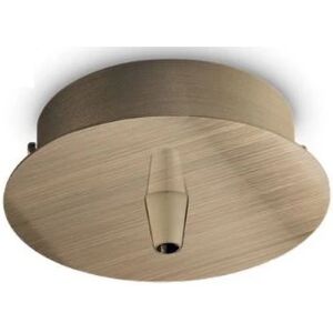 Ideallux rosone standard 1 luce ottone