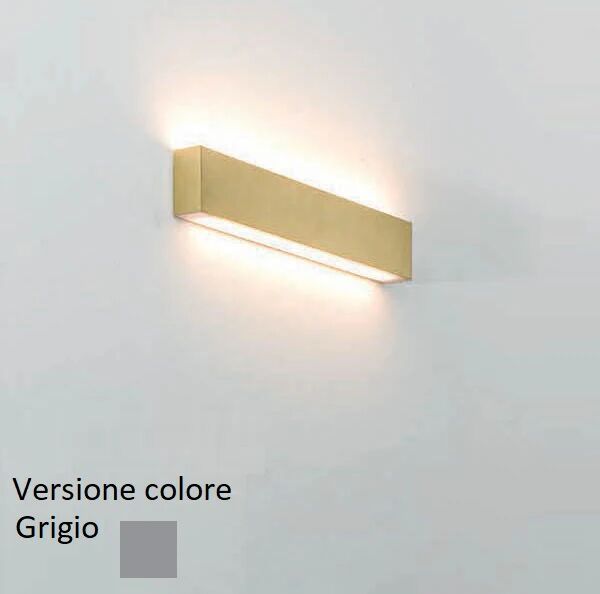 Athena Applique cm.90 1+2 led grigio-WW