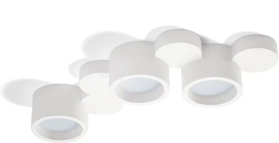 Sforzin illuminazione lampada a soffitto in gesso chio 3 luci in linea T262