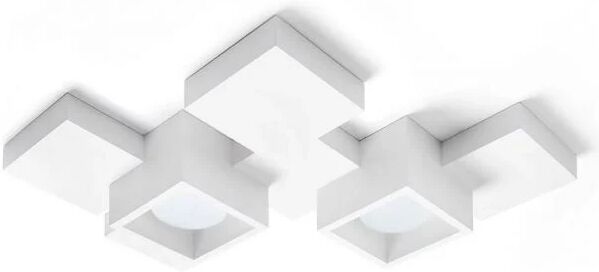 Sforzin illuminazione lampada a soffitto, parete in gesso side cubo  2 luci gx5,4 T292