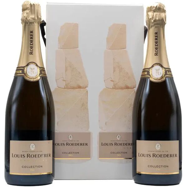 champagne louis roederer collection 243 confezione 2 bottiglie