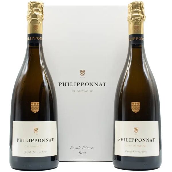 philipponat maison champagne philipponnat 'royale reserve' brut confezione 2 bottiglie