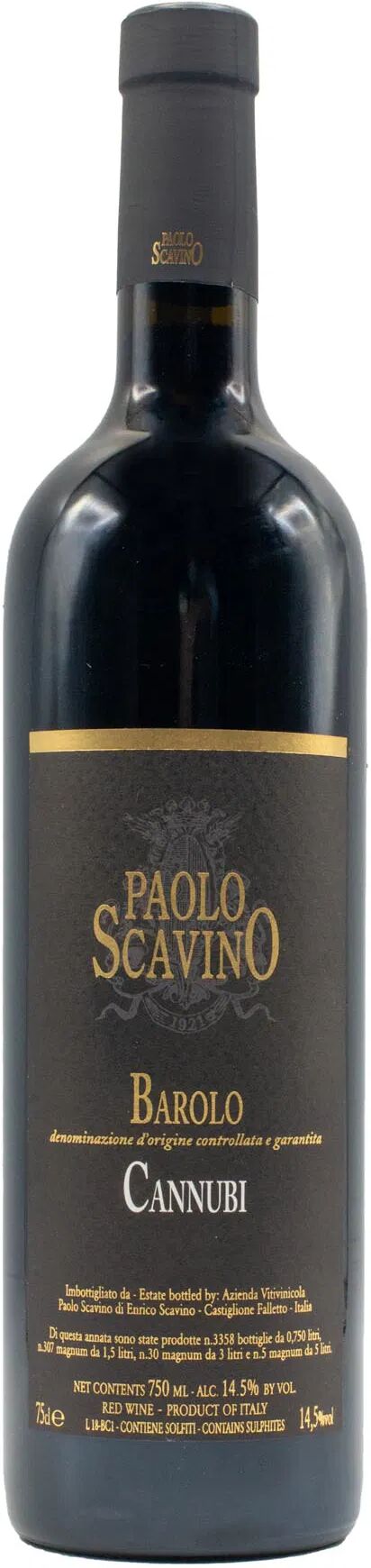 Scavino Paolo Barolo Scavino Cannubi 2015