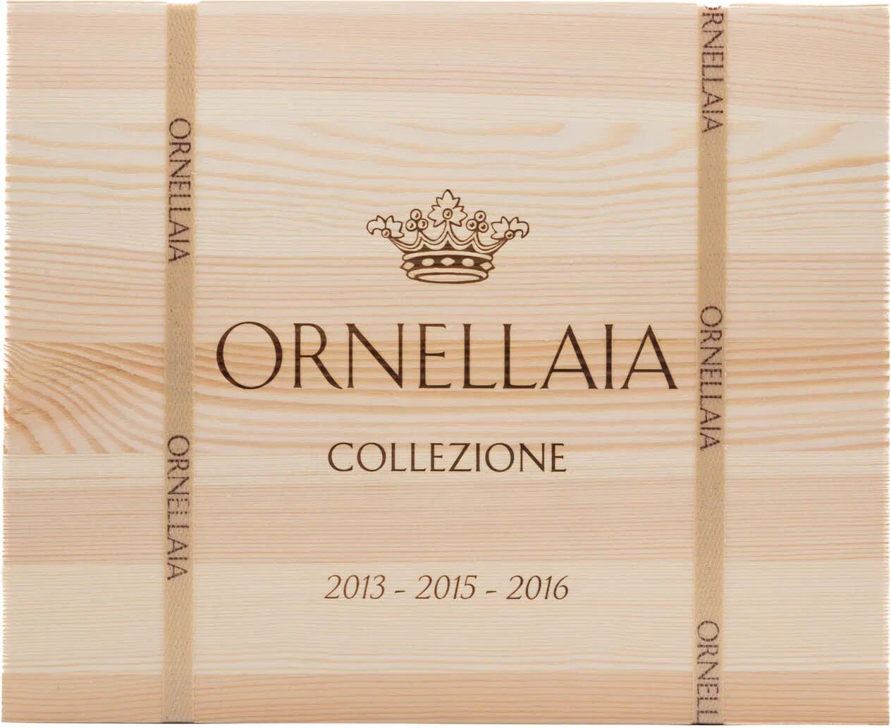 Ornellaia E Masseto Cassetta Legno Verticale Ornellaia Annate 2013-2015-2016