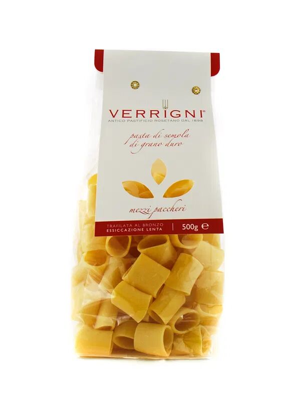 Pastificio Verrigni Pasta Verrigni Mezzi Paccheri Gr 500