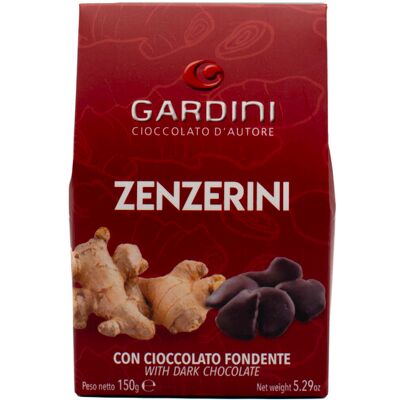 Gardini Zenzero Ricoperto Di Cioccolato Fondente gr 150 Gardini Zenzero Ricoperto Di Cioccolato Fondente gr 150