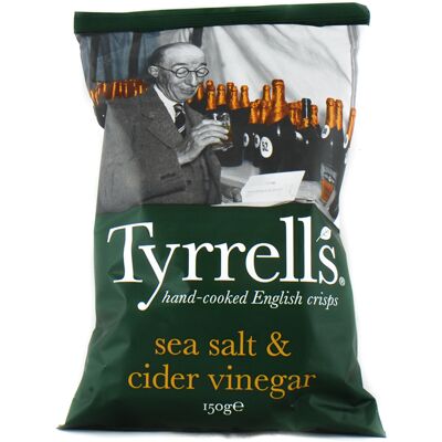 Tyrrell's - Sea Salt & Cider Vinegar - 150g - Chips Tyrrell's - Sea Salt & Cider Vinegar - 150g - Chips