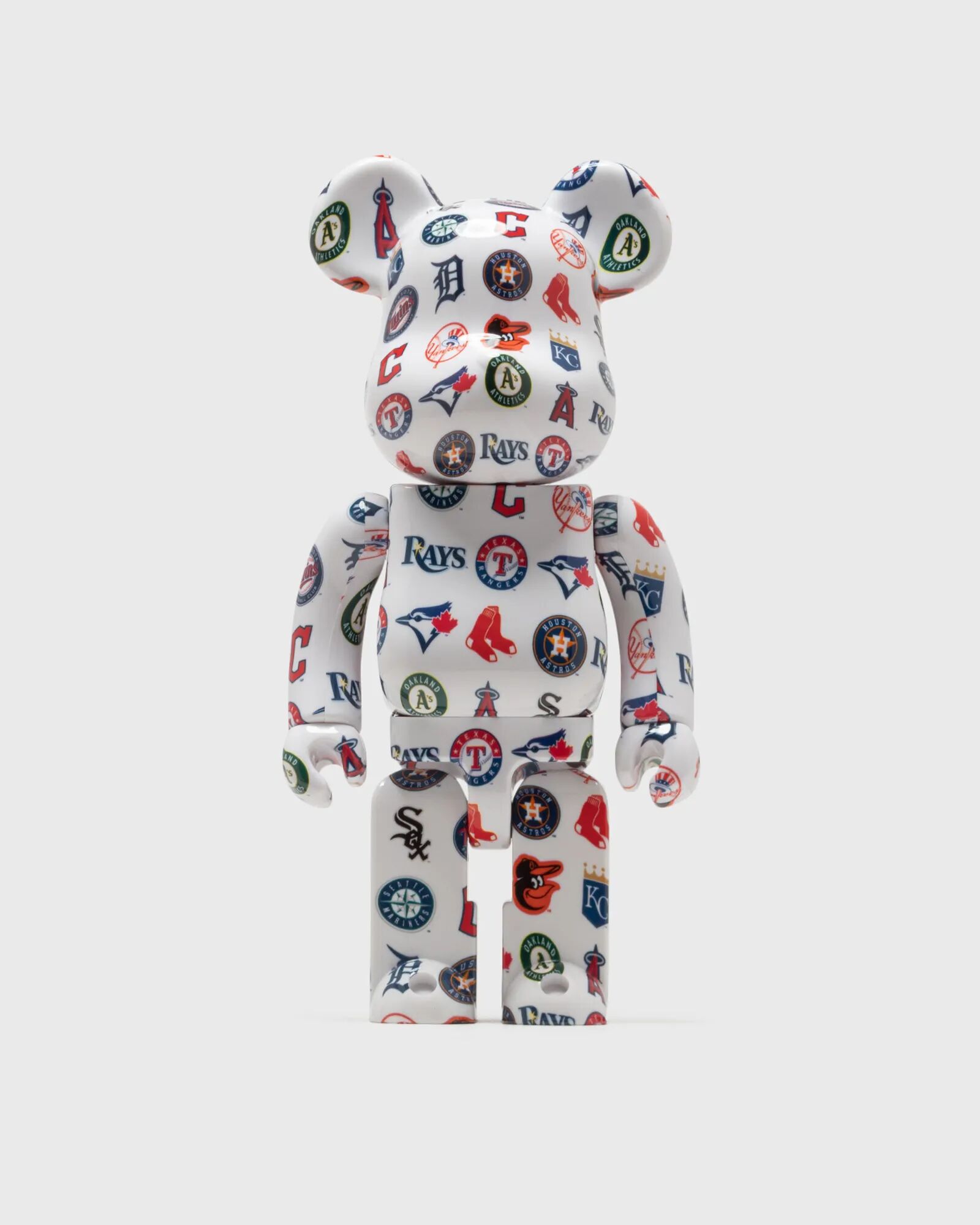 MEDICOM BEARBRICK 1000% MLB AMERICAN LEAGUE men Collectibles & Toys white in taglia:ONE SIZE
