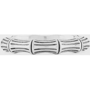 Serge DeNimes Silver Bamboo Ring men Jewellery silver in taglia:60 MM