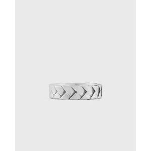 Serge DeNimes Silver Woven Ring men Jewellery silver in taglia:60 MM