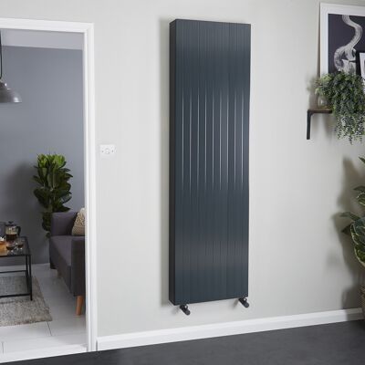 Radiatore Verticale HudsonReed - Antracite - 1800x500mm - Doppio Pannello Radiatore Verticale HudsonReed - Antracite - 1800x500mm - Doppio Pannello