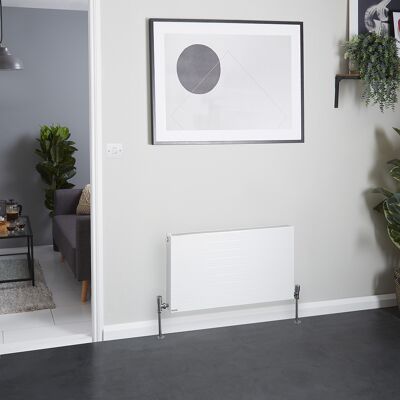HudsonReed Radiatore Convettore Orizzontale a Pannello Doppio - Bianco - 450 x 800mm - Stelrad Vita Deco di Hudson Reed HudsonReed Radiatore Convettore Orizzontale a Pannello Doppio - Bianco - 450 x 800mm - Stelrad Vita Deco di Hudson Reed