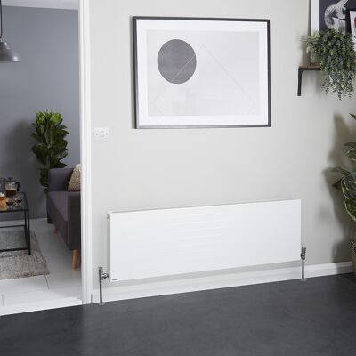 HudsonReed Radiatore Convettore Orizzontale a Pannello Doppio - Bianco - 450 x 1400mm - Stelrad Vita Deco di Hudson Reed HudsonReed Radiatore Convettore Orizzontale a Pannello Doppio - Bianco - 450 x 1400mm - Stelrad Vita Deco di Hudson Reed