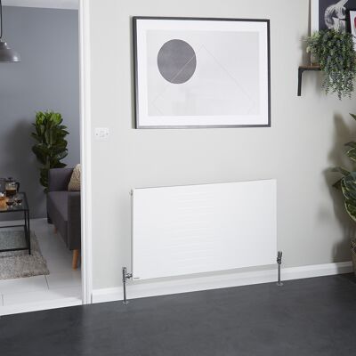 HudsonReed Radiatore Convettore Orizzontale a Pannello Singolo - Bianco - 600 x 1000mm - Stelrad Vita Deco di Hudson Reed HudsonReed Radiatore Convettore Orizzontale a Pannello Singolo - Bianco - 600 x 1000mm - Stelrad Vita Deco di Hudson Reed