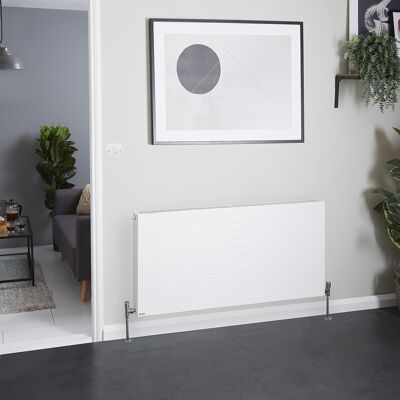 HudsonReed Radiatore Convettore Orizzontale a Pannello Doppio - Bianco - 600 x 1200mm - Stelrad Vita Deco di Hudson Reed HudsonReed Radiatore Convettore Orizzontale a Pannello Doppio - Bianco - 600 x 1200mm - Stelrad Vita Deco di Hudson Reed