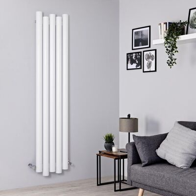 HudsonReed Radiatore Verticale Design Alluminio Bianco 1800x390mm 940W - Alta Resa - Stile Moderno - Laeto HudsonReed Radiatore Verticale Design Alluminio Bianco 1800x390mm 940W - Alta Resa - Stile Moderno - Laeto