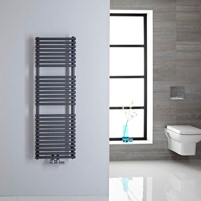 Riscaldatore asciugamani verticale Hudson Reed Magera - 362W - Antracite Riscaldatore asciugamani verticale Hudson Reed Magera - 362W - Antracite