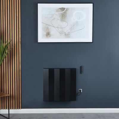 HudsonReed Radiatore di Design Elettrico Orizzontale in Alluminio - Nero - 600mm x 600mm - Notus V HudsonReed Radiatore di Design Elettrico Orizzontale in Alluminio - Nero - 600mm x 600mm - Notus V
