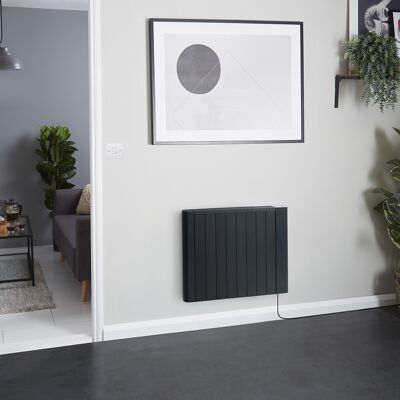 HudsonReed Radiatore Elettrico Secco Nero 1500w Con Presa 533x873mm - Virtus HudsonReed Radiatore Elettrico Secco Nero 1500w Con Presa 533x873mm - Virtus