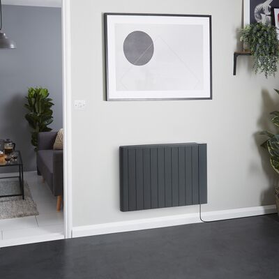 HudsonReed Radiatore Elettrico a Secco - Antracite - 1800W - con Presa Elettrica - 533 mm x 1013mm - Virtus - ECOSO by Hudson Reed HudsonReed Radiatore Elettrico a Secco - Antracite - 1800W - con Presa Elettrica - 533 mm x 1013mm - Virtus - ECOSO by Hudson Reed