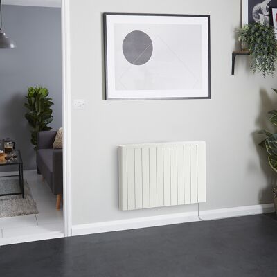 HudsonReed Radiatore Elettrico Secco Bianco 1800W 533x1013mm - Riscaldamento rapido - Con presa - Virtus HudsonReed Radiatore Elettrico Secco Bianco 1800W 533x1013mm - Riscaldamento rapido - Con presa - Virtus