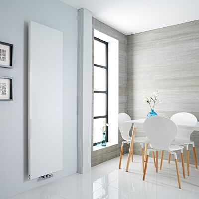 Radiatore Verticale Moderno Rubi - 180x50cm - Bianco - Hudson Reed Radiatore Verticale Moderno Rubi - 180x50cm - Bianco - Hudson Reed